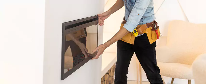 Metal Fireplace Installation in Lutz, Florida