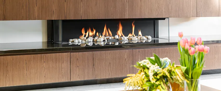 Double-height Fireplace Design Refurbishment in Lutz, Florida